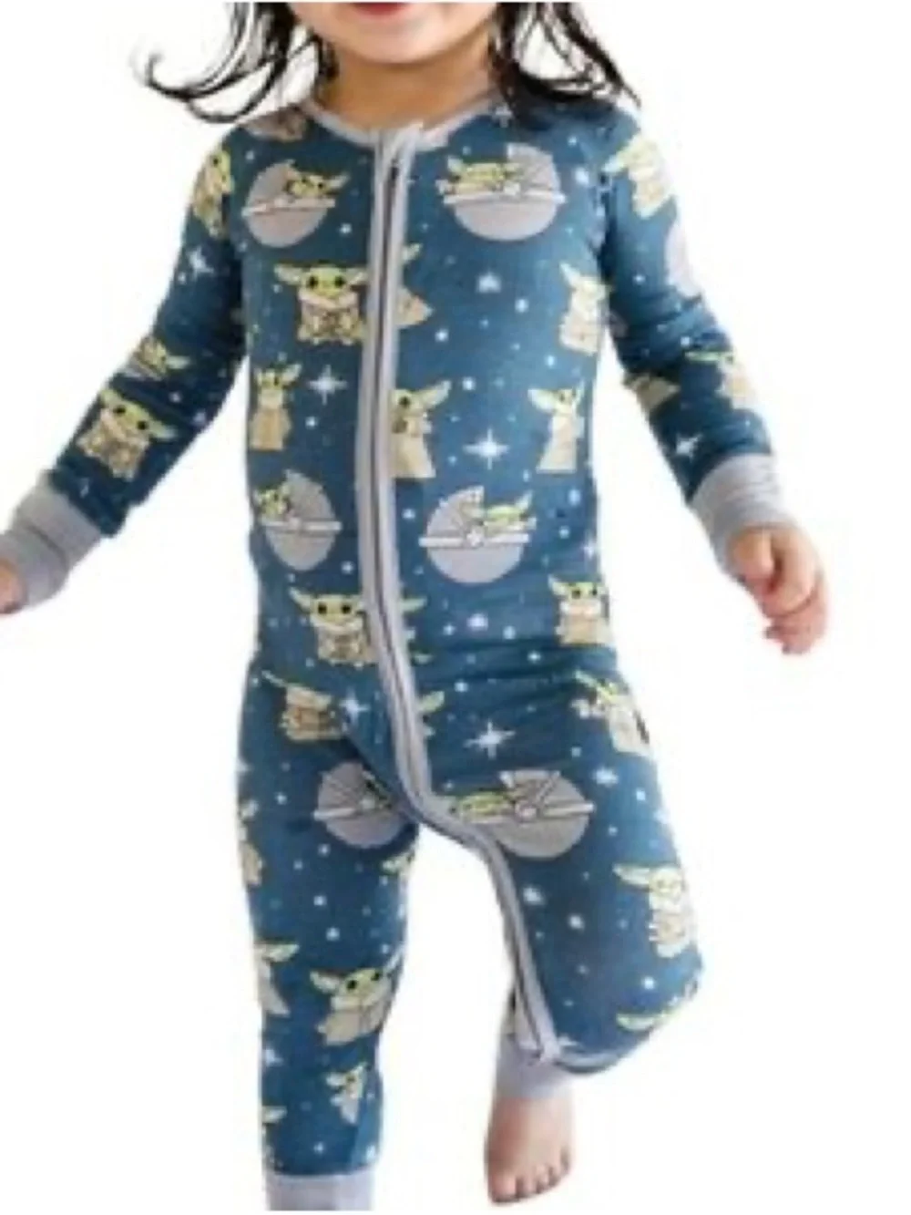 Little Sleepies STAR WARS Grogu Bamboo Convertible Zippy Boys Girls Size 2T